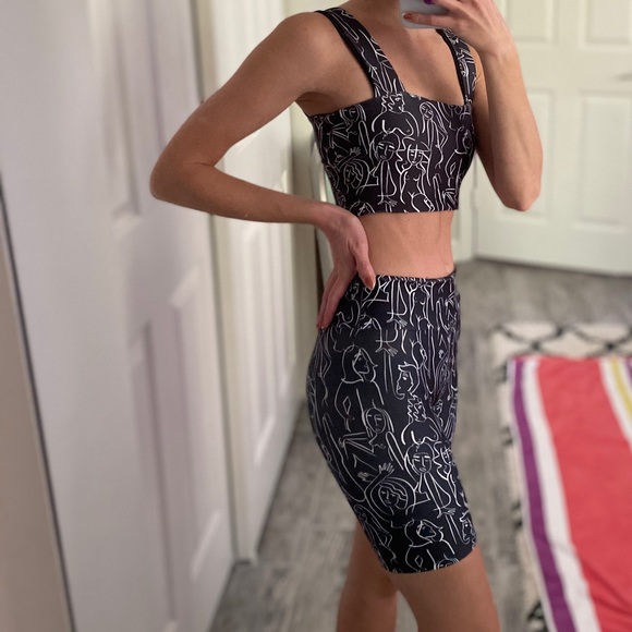 Dazey LA Tops Dazey La Activeswim Set Nudes Print Poshmark